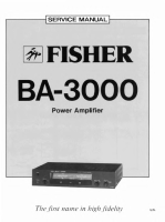 Fisher BA-3000 - Service Manual 